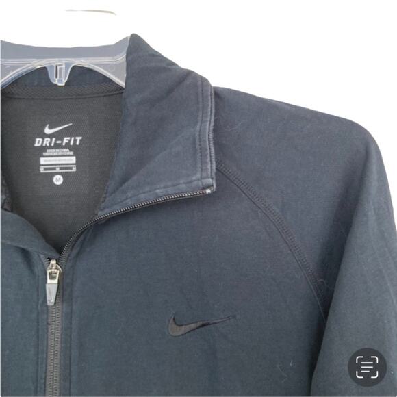 Nike Black Full Zip Sweatshirt Sz M Style 542267-010 - Picture 3 of 6